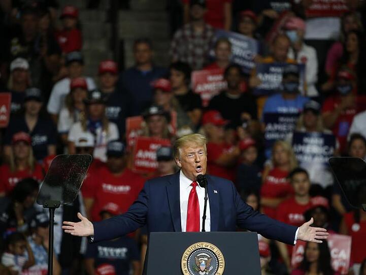 Donald Trump im Juni während der Auftaktwahlkampfveranstaltung in Tulsa.