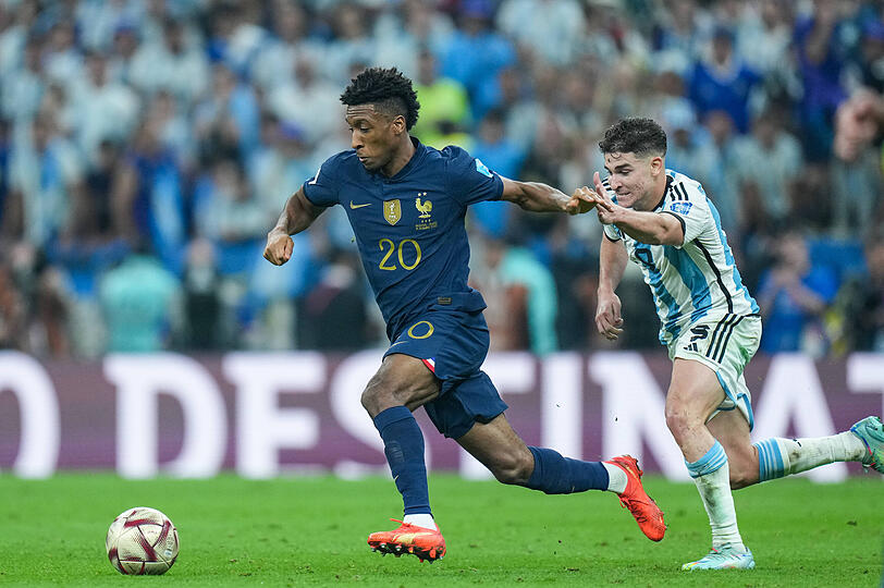 Auch Kingsley Coman stand im Finale gegen den späteren Weltmeister Argentinien auf dem Platz. Auch Kingsley Coman stand im Finale gegen den späteren Weltmeister Argentinien auf dem Platz.