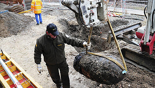 Erst Anfang April wurde eine Bombe im Münchner Arnulfpark gefunden. Erst Anfang April wurde eine Bombe im Münchner Arnulfpark gefunden.