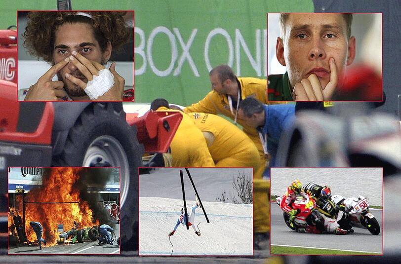 Der tödliche Unfall des Dänen Allan Simonsen beim 24-Stunden-Rennen von Le Mans hat am Wochenende ein Mal mehr die Schatten-Seiten des Motorsports gezeigt. Aber nicht nur dort kommt es immer wieder zu schrecklichen Unfällen - die Bilder.