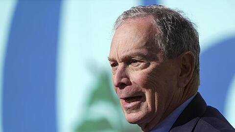 Michael Bloomberg, demokratischer Bewerber um die Präsidentschaftskandidatur, während einer Wahlkampfveranstaltung.