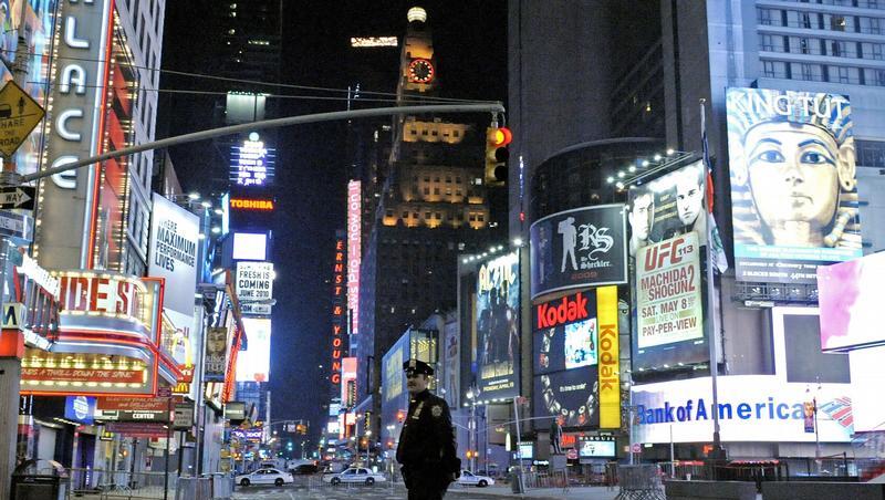 Der Times Square war am Wochenende stundenlang gesperrt. Der Times Square war am Wochenende stundenlang gesperrt.
