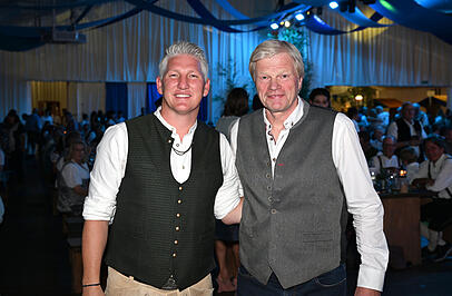 Verstehen und unterst&uuml;tzen sich: Bastian Schweinsteiger und Oliver Kahn