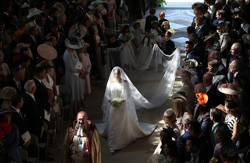Die letzten Meter geht Meghan Markle alleine