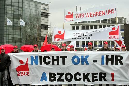 Die Proteste gegen die Werksschließung sollen ausgeweitet werden