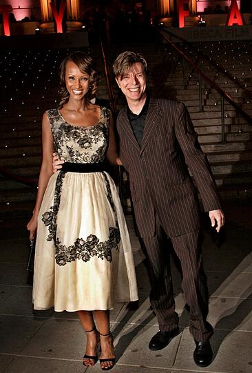 David Bowie und seine Frau Iman Abdulmajid