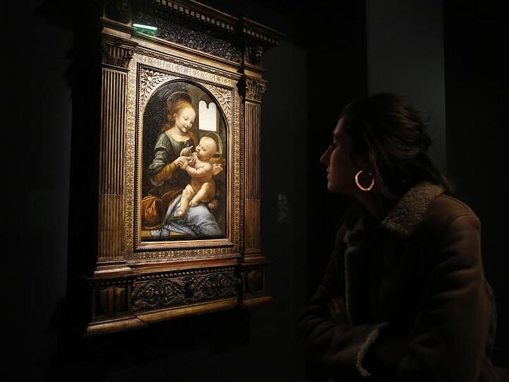 "Madonna Benois" von Leonardo Da Vinci im Louvre.