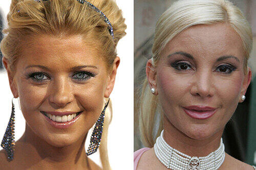 Übernimmt die schöne US-Schauspielerin Tara Reid (li.) das ehemalige Domizil des fränkischen Busen-Wunders Tatjana Gsell?