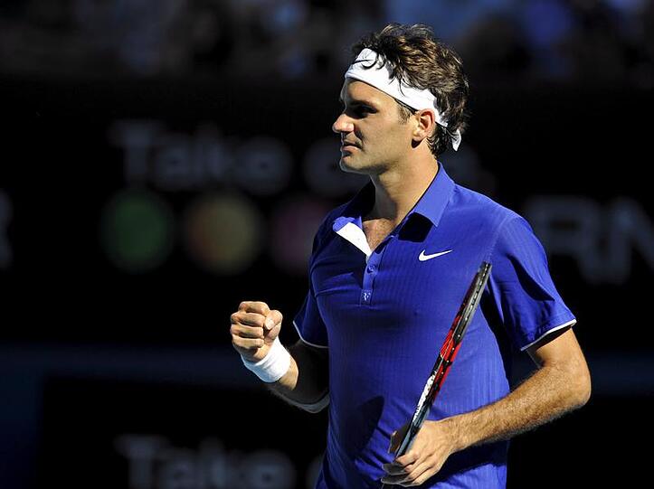 Roger Federer steht bei den Australian Open im Viertelfinale.