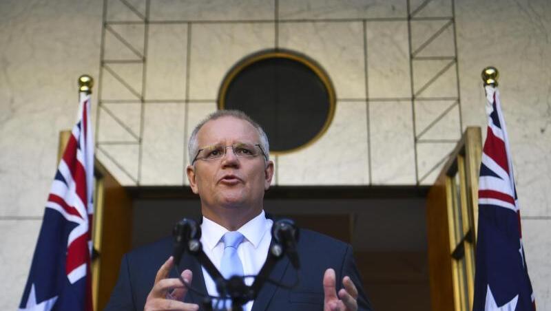 Australiens Premierminister Scott Morrison im Parliament House in Canberra. Morrison gab bekannt, dass die Parlamentswahl in Australien am 18.05.2019 stattfinden wird. Australiens Premierminister Scott Morrison im Parliament House in Canberra. Morrison gab bekannt, dass die Parlamentswahl in Australien am 18.05.2019 stattfinden wird.
