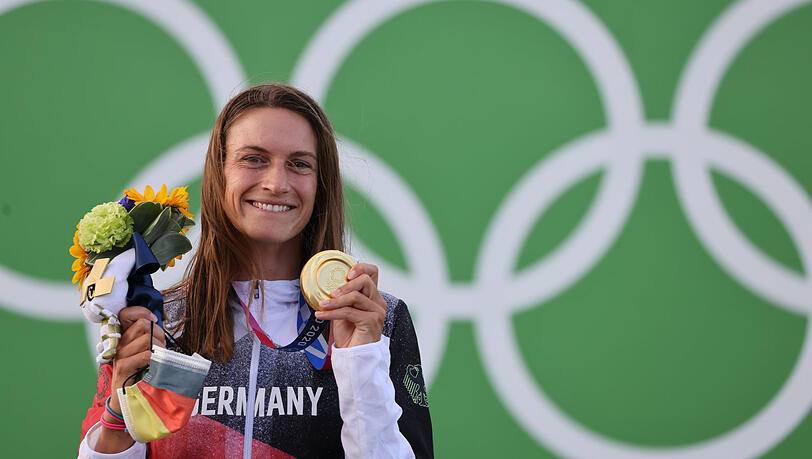 Erfolg im Zeichen der Ringe: Ricarda Funk ist seit knapp zwei Monaten Olympiasiegerin. Jetzt tritt sie bei der Weltmeisterschaft an.