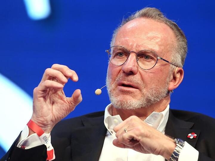 Der Vorstandsvorsitzende vom FC Bayern München Karl-Heinz Rummenigge. Foto: Roland Weihrauch/dpa/Archivbild