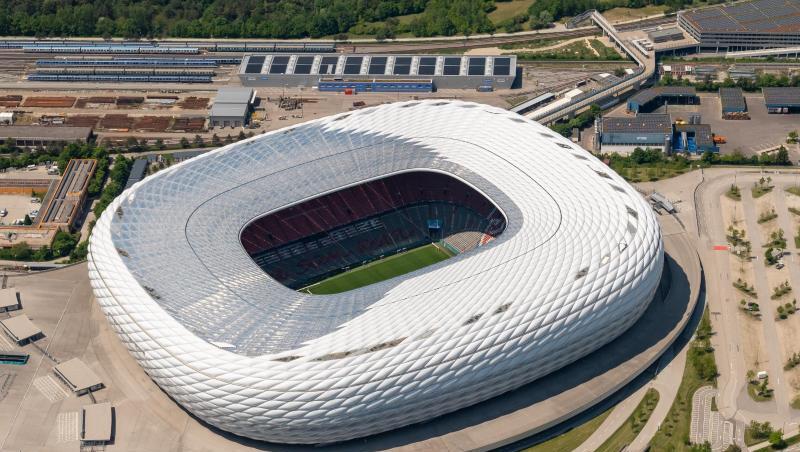Die Allianz Arena.