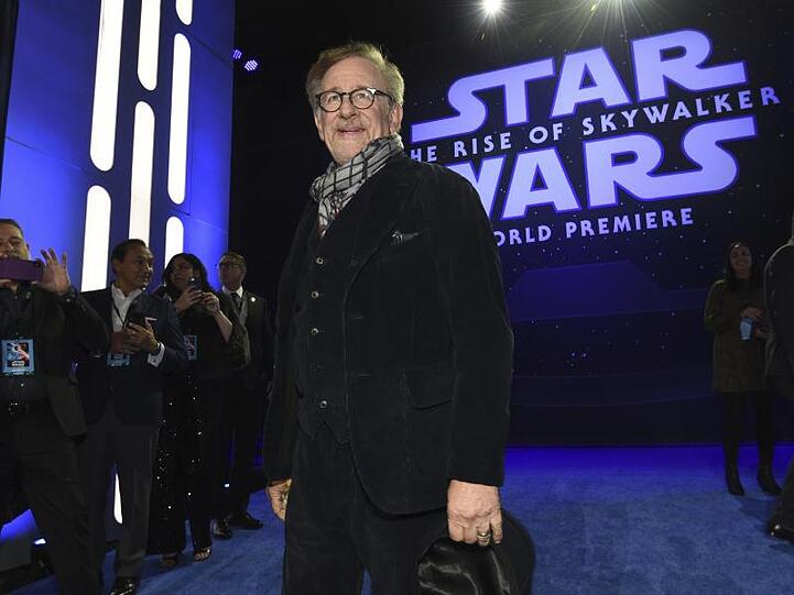 Steven Spielberg kommt zur Premiere des Films "Star Wars: Der Aufstieg Skywalkers".