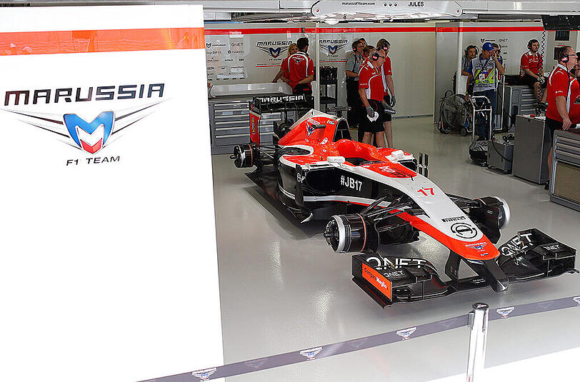 Marussia-Rennstall in der Krise: Erst der schwere Unfall von Jules Bianchi, dann der Insolvenzantrag.