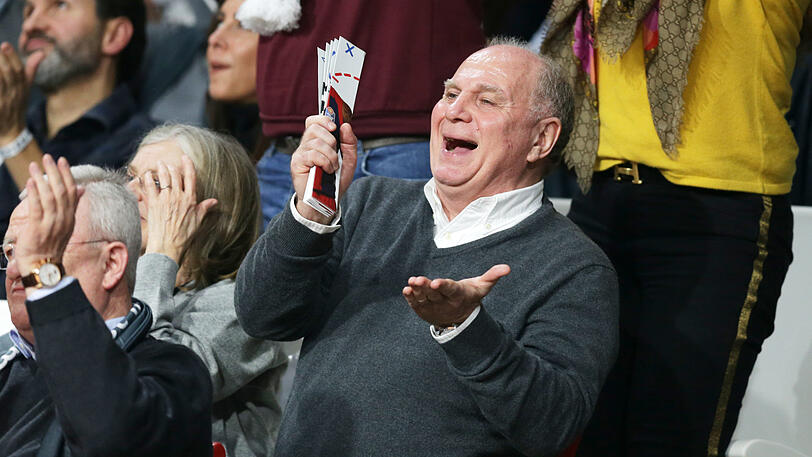 Voll dabei: Bayern-Präsident Uli Hoeneß.