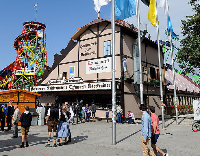 Hochreiters Zur Bratwurst ist 550 Quadratmeter groß.