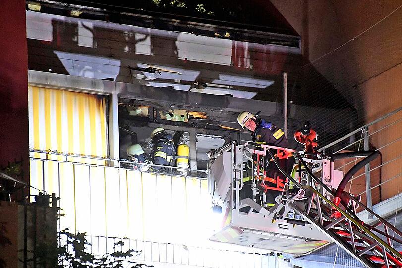 Bilder vom Feuerwehreinsatz in Ramersdorf.