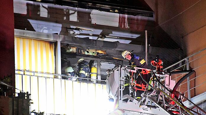 Bilder vom Feuerwehreinsatz in Ramersdorf.