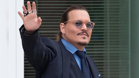 Johnny Depp kurz vor dem Ende des Prozesses gegen seine Ex-Frau Amber Heard im Mai 2022.