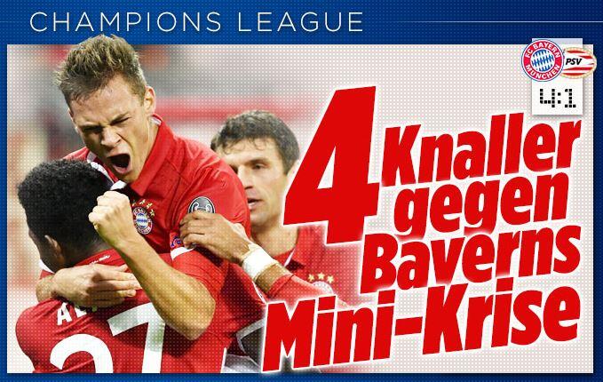 Die Bayern schießen sich aus der Mini-Krise.