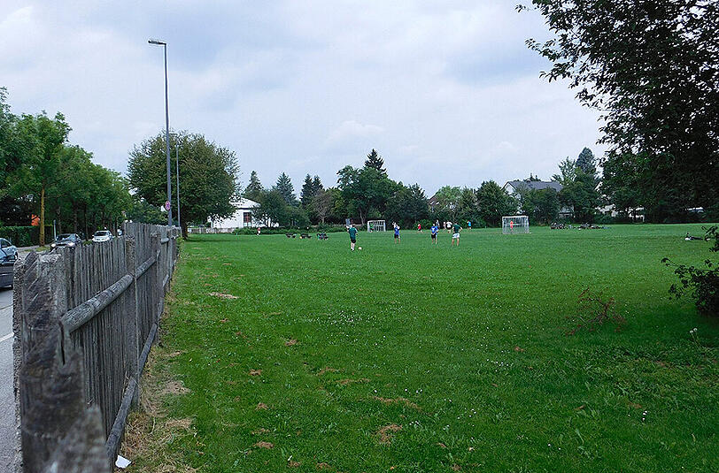 Anwohner wehren sich dagegen, dass auf dieser Wiese gebaut wird.