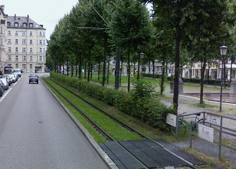 Das Rasengleis am Bordeauxplatz soll wieder in alter Frische hergestellt werden.