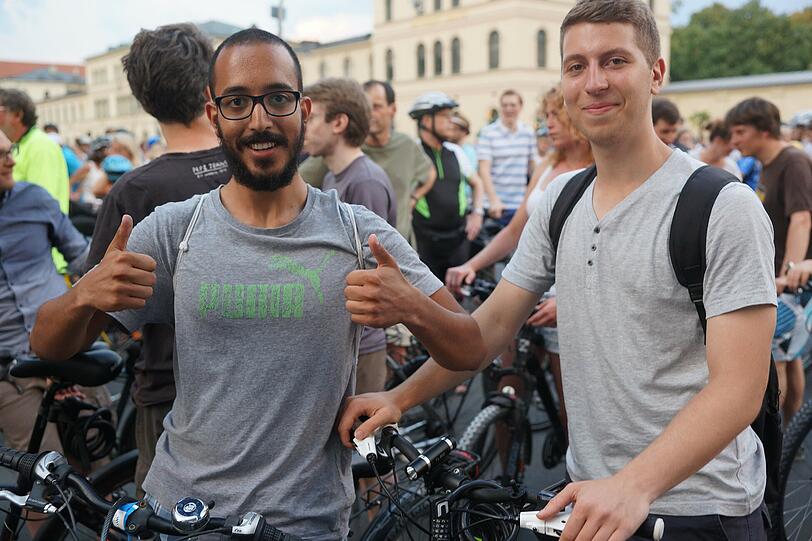 Tausende Münchner waren bei der sechsten Münchner Radlnacht dabei. Die Bilder.