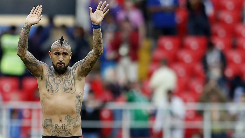 Bayern-Profi Arturo Vidal nach Chiles 1:1 gegen Australien.