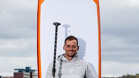 Mit diesem Paddleboard fuhr Timm Kruse 3.000 km über die Donau. Mit diesem Paddleboard fuhr Timm Kruse 3.000 km über die Donau.