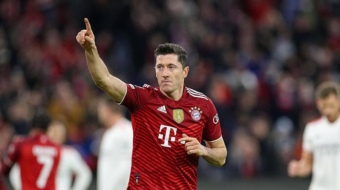Robert Lewandowski schnürte gegen Benfica einen Hattrick.