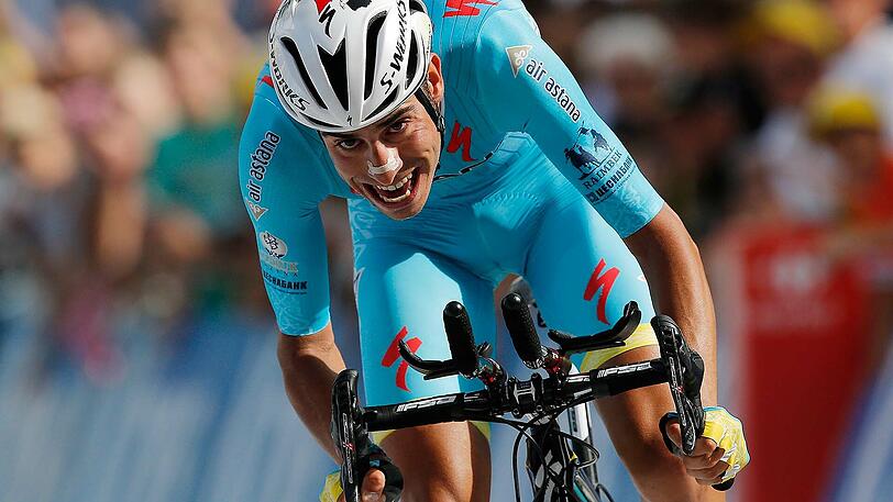 Der Italiener Fabio Aru setzt sich auf der ersten Bergetappe der Tour durch.