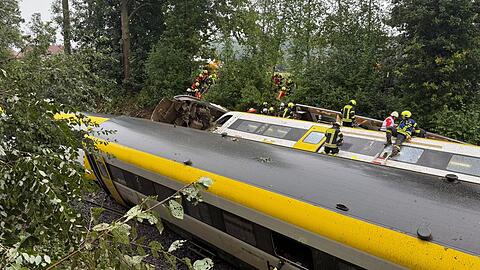 In Baden-Württemberg ist ein Personenzug entgleist.