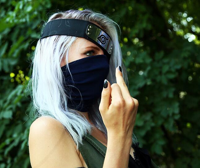 Fans des Manga "Naruto" werden den dargestellten Charakter sicherlich erkannt haben: Kakashi Hatake - auch wenn hier in weiblicher Form.
