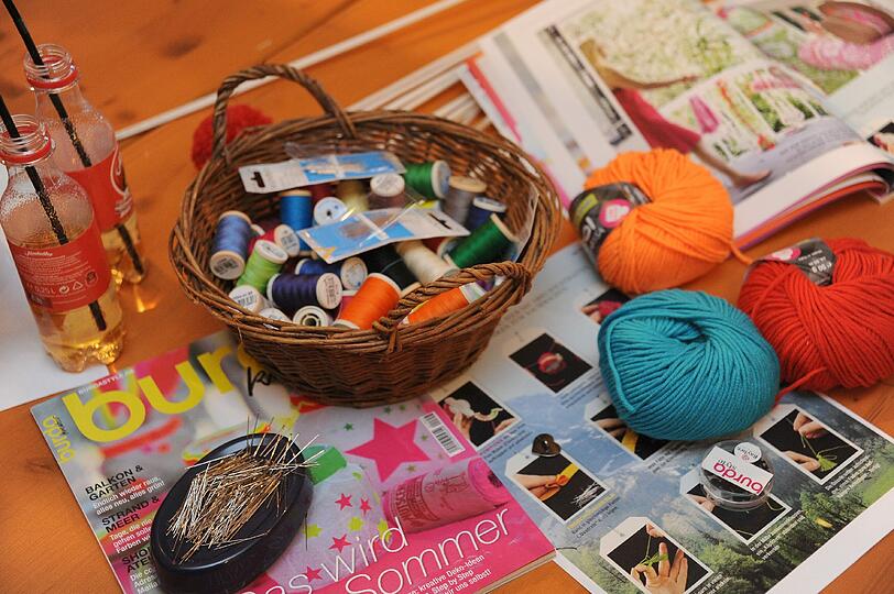 Kreatives Nähen, Basteln, Ratschen: Beim Kreativ-Event der "burda-style" wird jeder zu handwerklichem Talent inspiriert.