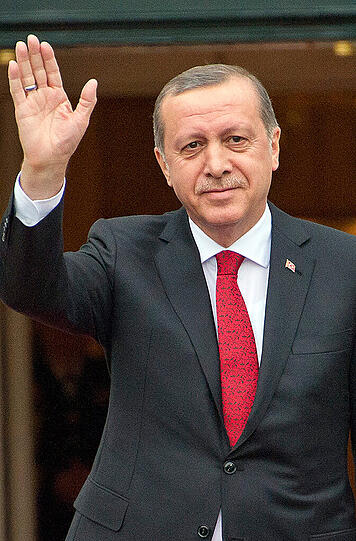 Präsident Erdogan bei seiner Ankunft am Weißen Haus in Washington. Foto: Shawn Thew
