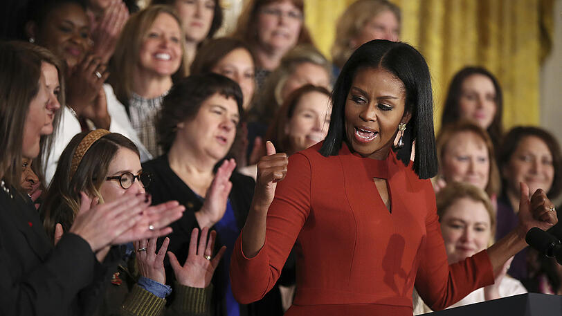 Tränenreicher Abschied: Michelle Obama.