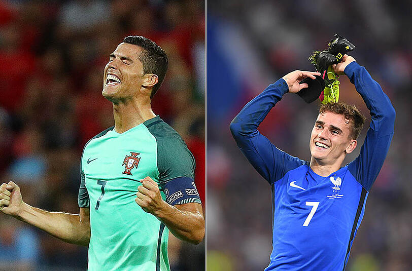 In der ARD können Sie das EM-Finale zwischen Frankreich und Portugal verfolgen.