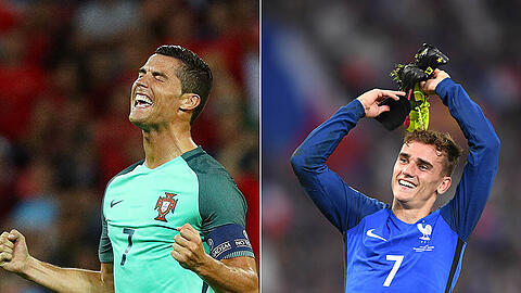 In der ARD können Sie das EM-Finale zwischen Frankreich und Portugal verfolgen.