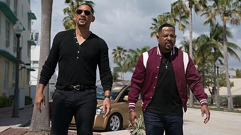 Was erwartet Mike Lowrey (Smith, l.) und Marcus Burnett (Lawrence) in "Bad Boys for Life"?