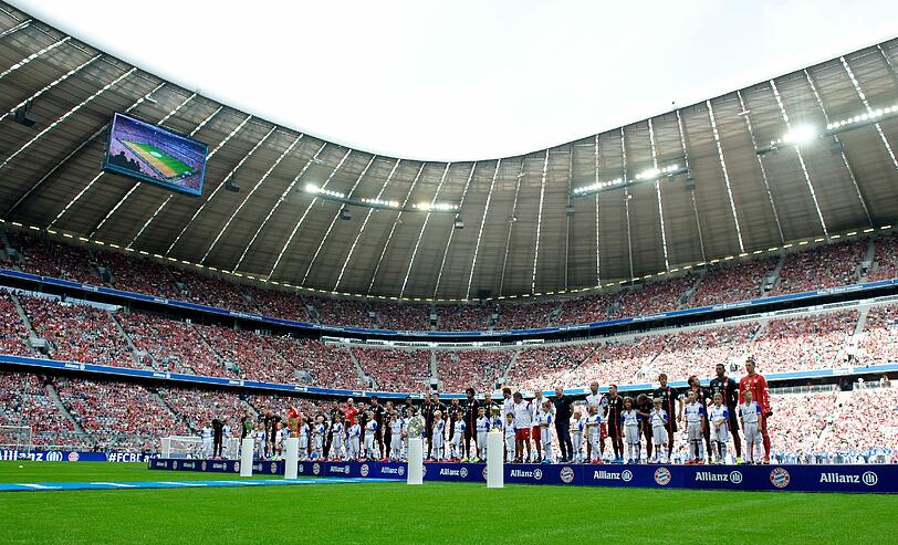 Die Bilder von der Team-Präsentation der Bayern.