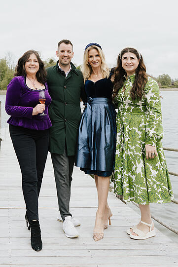 Monika Graf, Manuel Egginger, Sandra Abt und Yasmin Pirouzi