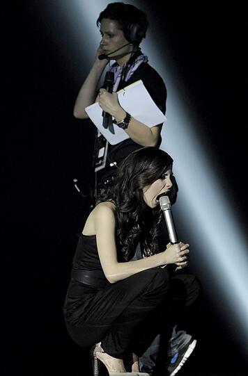 Blut geleckt? Lena bei den Proben zum Eurovision Song Contest 2011.