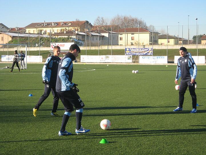 Die Löwen im Trainingslager in Brescia.