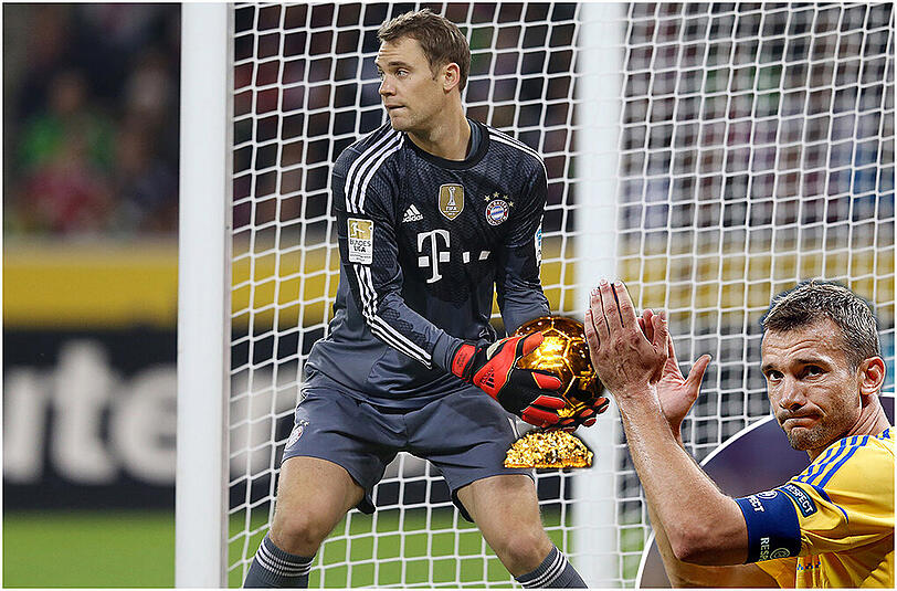 Der ehemalige Weltklasse-Spieler Andrij Schewtschenko würde Manuel Neuer wählen.