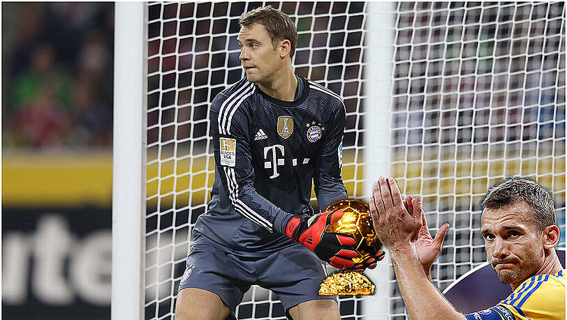 Der ehemalige Weltklasse-Spieler Andrij Schewtschenko würde Manuel Neuer wählen. Der ehemalige Weltklasse-Spieler Andrij Schewtschenko würde Manuel Neuer wählen.