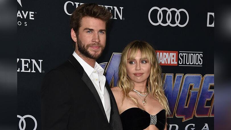 Miley Cyrus und ihr jetziger Ex-Mann Liam Hemsworth während ihrer Ehe im Jahr 2019 bei der "Avengers"-Premiere zusammen auf dem roten Teppich.