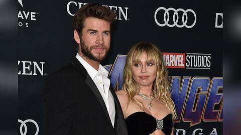 Miley Cyrus und ihr jetziger Ex-Mann Liam Hemsworth während ihrer Ehe im Jahr 2019 bei der "Avengers"-Premiere zusammen auf dem roten Teppich.
