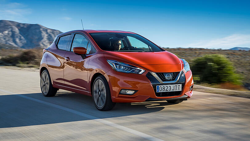 Auf dem zweiten Platz ist der Nissan Micra zu finden, ebenfalls ein Kleinwagen.