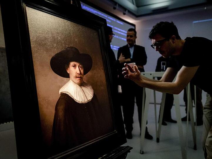 Das Gemälde "The Next Rembrandt" wurde 2016 in Amsterdam vorgetsellt.
